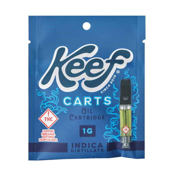 Keef 1g indica Distillate THC Vape Cartridge