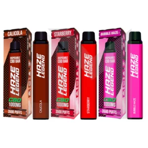 Haze Legend 1000mg CBD Disposable Front