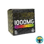 STNDRD Cannabis Infused Fruit THC Gummies 1000mg