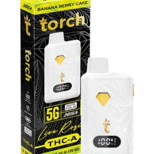 Torch 5g THCA Disposable Vape Banana Berry Cake
